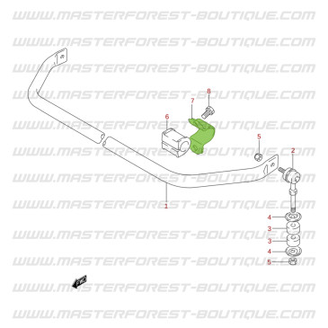 Halterung für Stabilisatorstange Suzuki Santana Vitara
