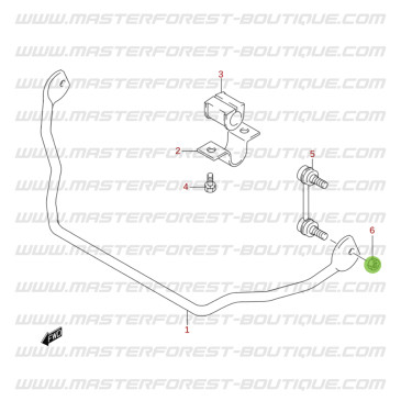 Dado barra stabilizzatrice Suzuki Santana Jimny