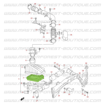 Filtre à air Suzuki Santana Vitara 1.6L 16s