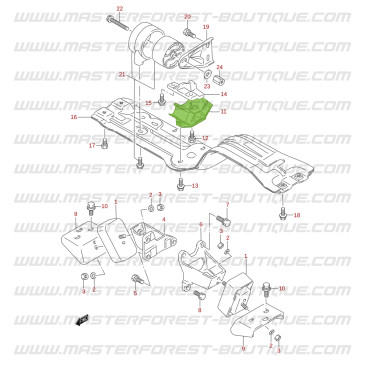 Soporte de caja de cambios para Santana Suzuki Vitara