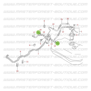 Vis banjo pour filtre Suzuki Santana Vitara 1.6 injection