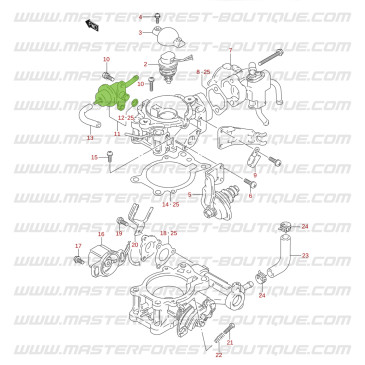 Régulateur de pression d'essence Suzuki Santana Vitara 1.6i 8 soupapes monopoint