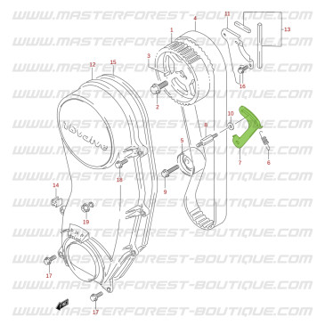 Placa del tensor de la distribución para Suzuki Santana Samurai 1.3 16V