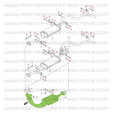Tubo primario Suzuki Santana Vitara 1.6 8S carburatore
