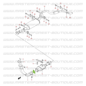 Guarnizione di scarico per Suzuki Santana Vitara 1.6 iniezione 8 valvole