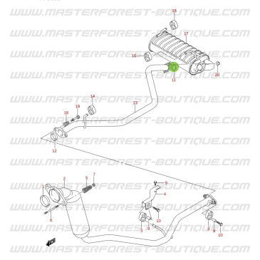 Auspuffdichtung für Suzuki Jimny 1.5 DDIS
