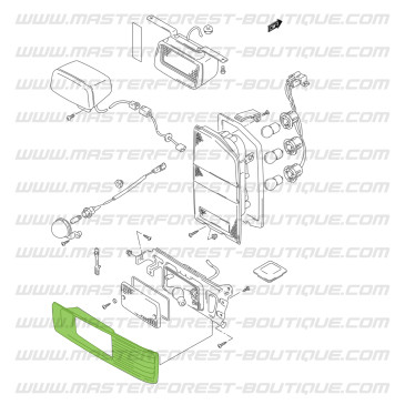 Suzuki Santana Vitara torre de luz de nevoeiro da direita