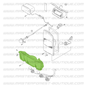 Rechtes Rücklicht in der Stoßstange Suzuki Santana Vitara