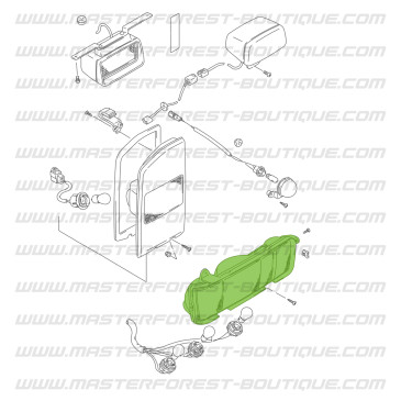 Feu arrière gauche dans pare-chocs Suzuki Santana Vitara