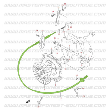 Câble embrayage Suzuki Santana Vitara 1.6 16 soupapes