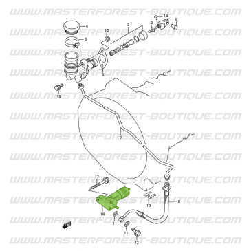 Récepteur d'embrayage Suzuki Santana Vitara 2.0 V6