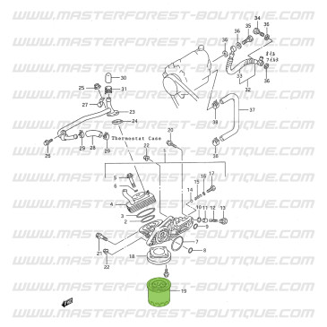 Filtro de óleo para Suzuki Santana Vitara 2.0 TDI