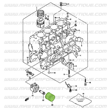 Filtro de aceite para Suzuki Santana Vitara 2.0 HDI