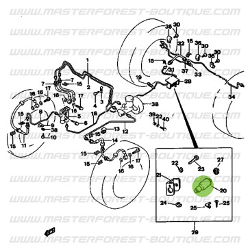 Limitador de presión de freno trasero para Suzuki Santana Vitara