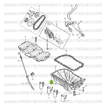 Vis de carter d'huile Suzuki Santana Samurai 1.9 Diesel