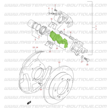 Plaquettes de frein avant Suzuki Vitara