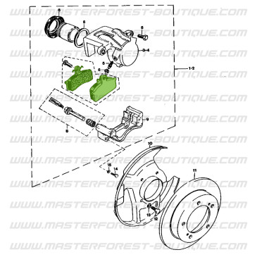 Plaquettes de frein avant Suzuki Santana Vitara