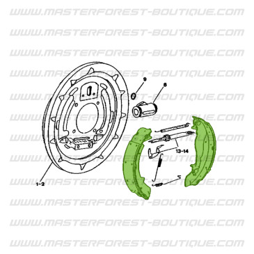 Brake shoes Suzuki Santana Vitara
