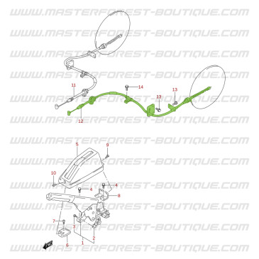 Handbremsseil links für Suzuki Santana Vitara 1.9 TD 5-Türe
