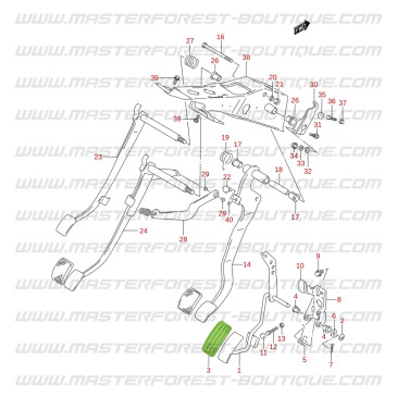 Gaspedalabdeckung Suzuki Santana Vitara
