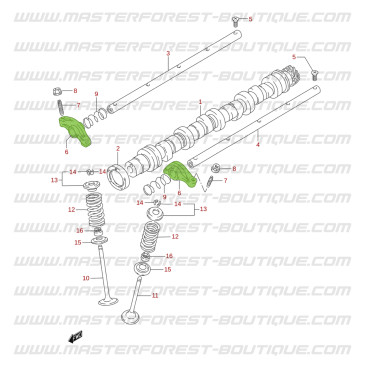 Rocker arm, 8 valves Suzuki Santana Vitara G16A