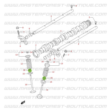 Juntas del árbol primario de los 4x4 Suzuki Santana Vitara 1.6 8