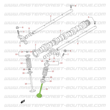 Exhaust Valve for Suzuki Santana Vitara 1.6 8V