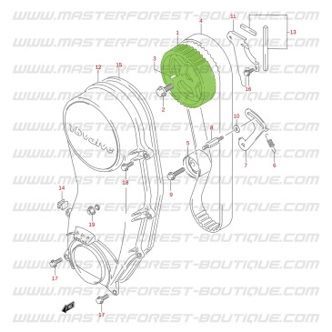 Camshaft pulley Suzuki Santana Vitara 16 valves