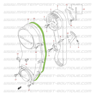Guarnizione del carter di protezione distribuzione Vitara 1.6