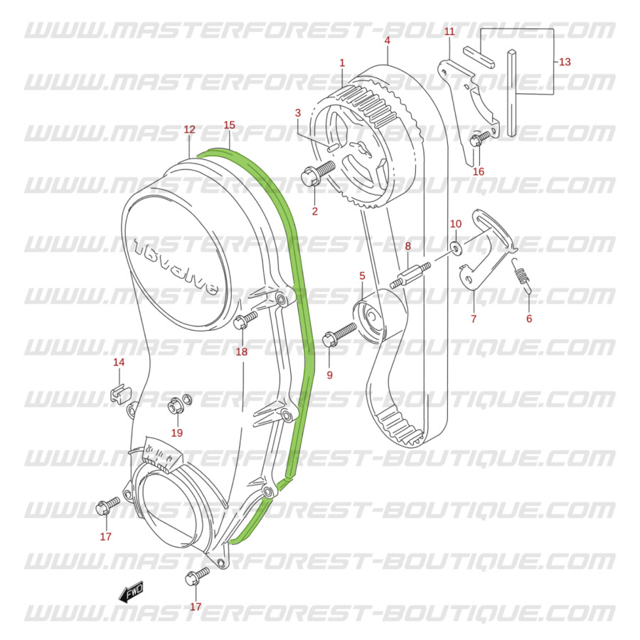 Carter De Distribution 5395 - Compatible Citroën Berlingo, Xsara, C15