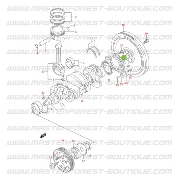 Pilot bearing for flywheel – Suzuki Santana Vitara 1.6