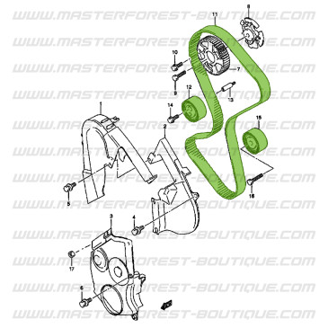 Kit de distribuição para Suzuki Santana Vitara 2.0 HDI