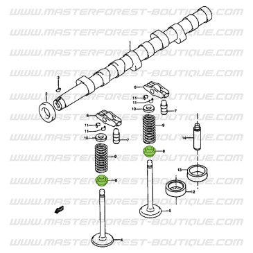 Valve stem seals for Suzuki Santana Vitara 2.0 HDI