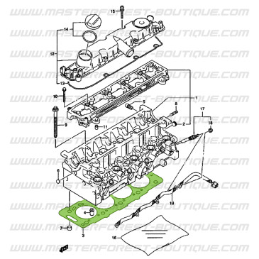 Joint de culasse 1+4 encoches Suzuki Santana Vitara 2.0L HDI