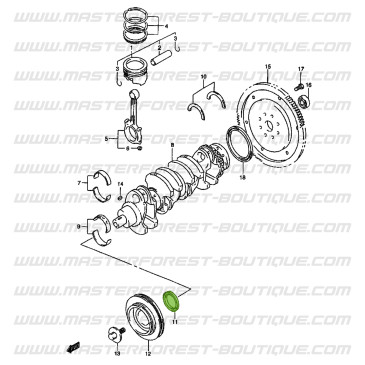 Paraolio albero motore lato distribuzione per Suzuki Santana Vitara 2.0 i 16 valvole