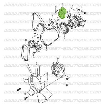 Riemenspanner für Nebenaggregate Suzuki Santana Vitara 2.0i 16V