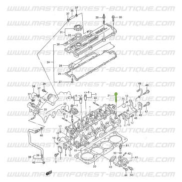Kit 10 vis de culasse Suzuki Santana Vitara 2.0 TDI