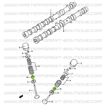 Kit da 16 paraoli valvola per Suzuki Santana Vitara 2.0 i 16 valvole