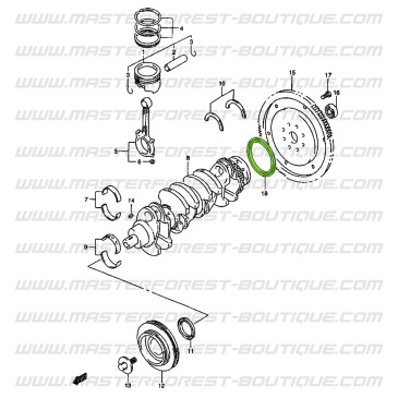 Paraolio albero motore lato volano Suzuki Santana Vitara 2.0 i 16 valvole