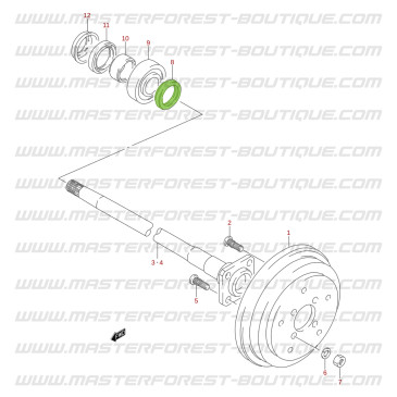 Suzuki Santana Vitara Hinterradwellenabdichtung spi außen