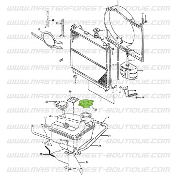 Bouchon vase d'expansion Suzuki Santana Vitara 1.9L TD