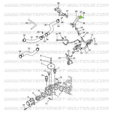 Suzuki Santana Vitara 1.9 TD tubo del riscaldamento