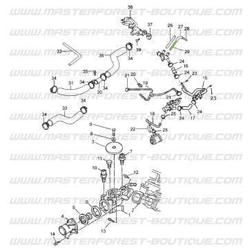 Heizungsschlauch zwischen Heizungsrohr und Heizungsrohr von Suzuki Santana Vitara 1.9 TD