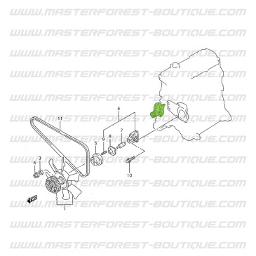Pompa dell’acqua per Suzuki Santana Vitara 2.0 TDI