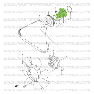 Wasserpumpe für Suzuki Santana Vitara 2.0 V6