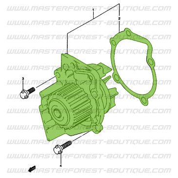 Bomba de agua para Suzuki Santana Vitara 2.0 HDI