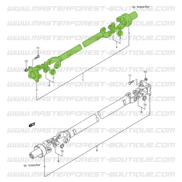 Front Drive Shaft for Suzuki Santana Vitara 2.0 HDI