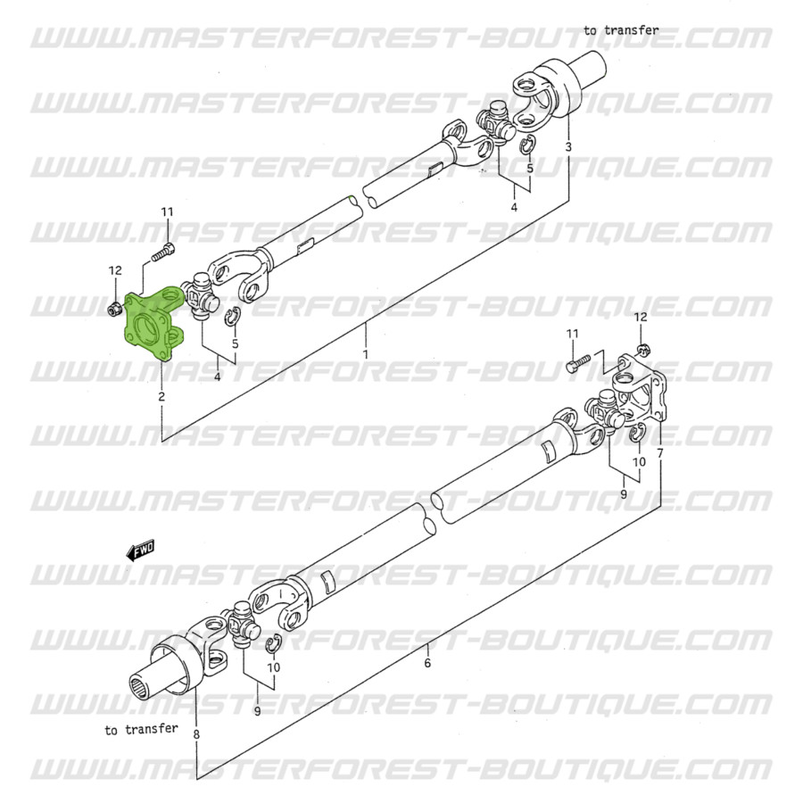 Kit De Joints Extérieurs Pour Arbre De Transmission Suzuki – Références 12-300730, 21-07043 – Compatible Plusieurs Modèles, Neuf