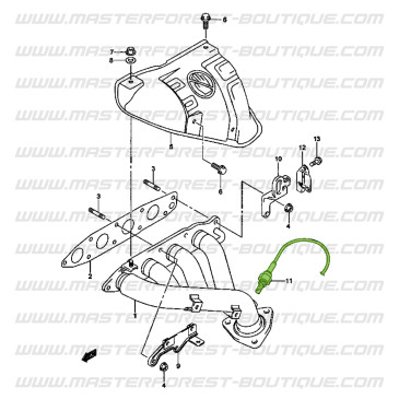 Sonda lambda a 1 filo su collettore per Suzuki Santana Vitara 1.6 8 valvole