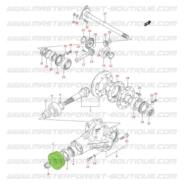 Flangia del naso dell’assale per Suzuki Santana Vitara